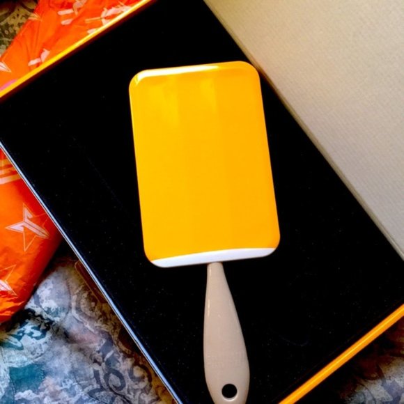 JEFFREE STAR COSMETICS THIRSTY ORANGE POPSICLE CREAMSICLE HAND MIRROR MAKEUP NEW - Picture 1 of 5
